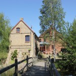 Ansicht von Brücke auf Insel